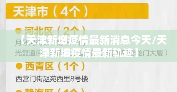 【天津新增疫情最新消息今天/天津新增疫情最新轨迹】 【天津新增疫情最新消息今天/天津新增疫情最新轨迹】