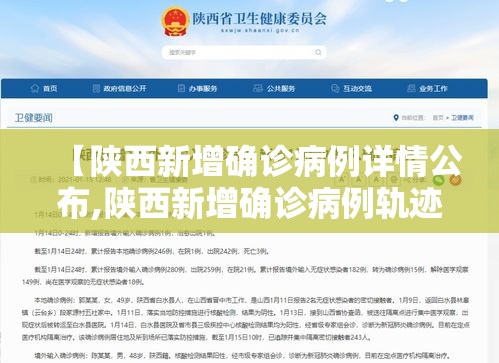 【陕西新增确诊病例详情公布,陕西新增确诊病例轨迹】