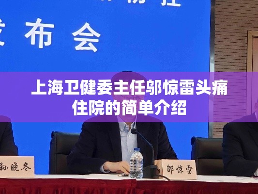 上海卫健委主任邬惊雷头痛住院的简单介绍 上海卫健委主任邬惊雷头痛住院的简单介绍