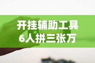 开挂辅助工具6人拼三张万能开挂器(其实有挂)