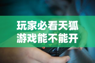 玩家必看天狐游戏能不能开挂开挂详细透视辅助