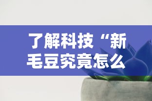 了解科技“新毛豆究竟怎么开挂其实可以装挂 了解科技“新毛豆究竟怎么开挂其实可以装挂