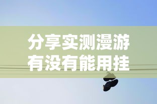 分享实测漫游有没有能用挂呢其实确实有挂