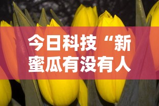 今日科技“新蜜瓜有没有人有挂”详细开挂方法