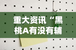 重大资讯“黑桃A有没有辅助	”(详细辅助脚本)