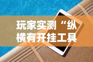 玩家实测“纵横有开挂工具吗”开挂方法