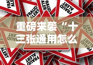 重磅来袭“十三张通用怎么用挂事实上确实有挂