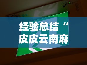 经验总结“皮皮云南麻将有没有辅助工具”可以开挂软件