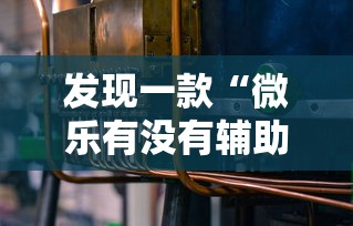 发现一款“微乐有没有辅助工具”开挂作弊
