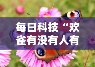 每日科技“欢雀有没有人有挂（确实有挂）