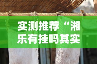 实测推荐“湘乐有挂吗其实是有挂”太坑了真的有挂