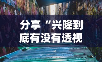 分享“兴隆到底有没有透视”开挂神器