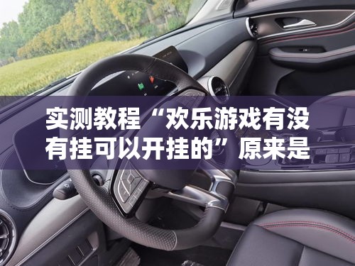 实测教程“欢乐游戏有没有挂可以开挂的”原来是真的有