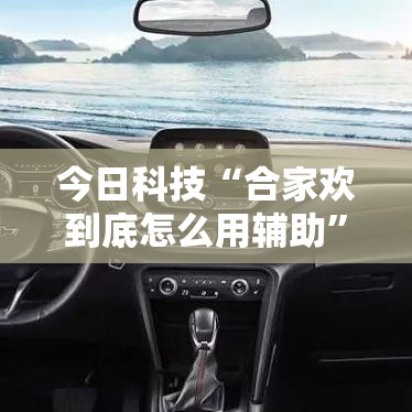 今日科技“合家欢到底怎么用辅助”的确有挂