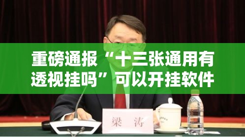 重磅通报“十三张通用有透视挂吗”可以开挂软件