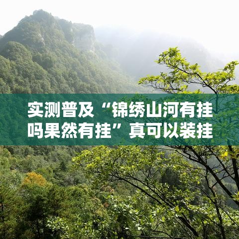 实测普及“锦绣山河有挂吗果然有挂”真可以装挂