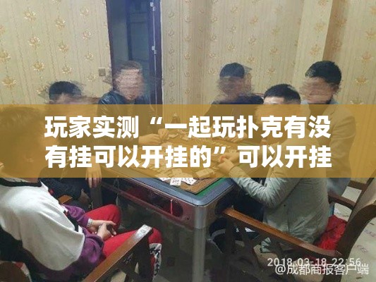 玩家实测“一起玩扑克有没有挂可以开挂的”可以开挂软件