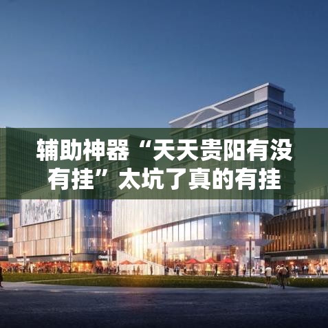 辅助神器“天天贵阳有没有挂	”太坑了真的有挂