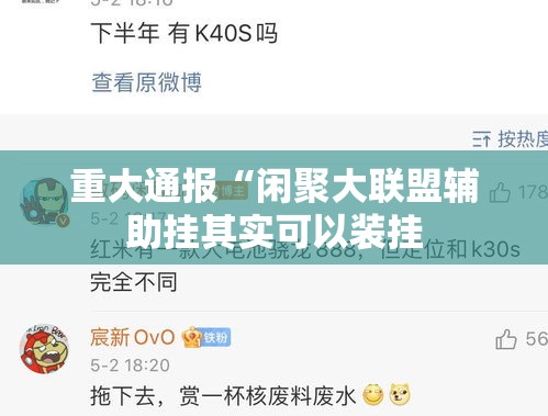 重大通报“闲聚大联盟辅助挂其实可以装挂