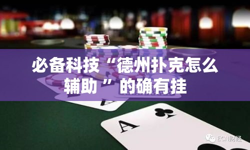 必备科技“德州扑克怎么辅助 ”的确有挂