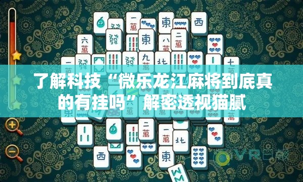 了解科技“微乐龙江麻将到底真的有挂吗”解密透视猫腻