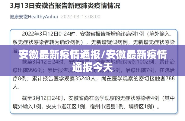 安徽最新疫情通报/安徽最新疫情通报今天