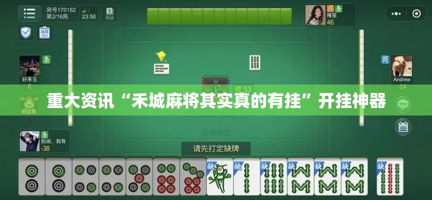 重大资讯“禾城麻将其实真的有挂”开挂神器