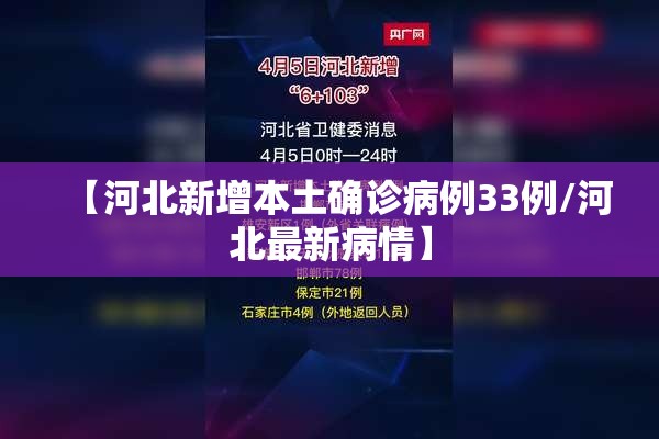【河北新增本土确诊病例33例/河北最新病情】
