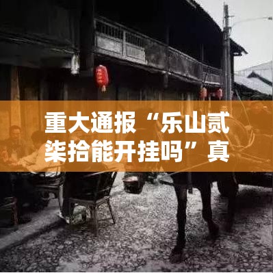 重大通报“乐山贰柒拾能开挂吗”真的有挂