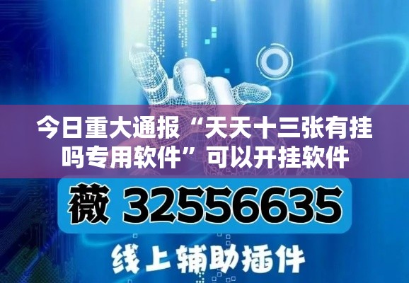 今日重大通报“天天十三张有挂吗专用软件”可以开挂软件