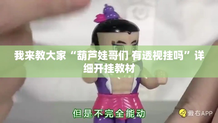 我来教大家“葫芦娃哥们 有透视挂吗”详细开挂教材
