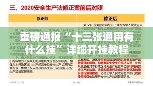 重磅通报“十三张通用有什么挂”详细开挂教程