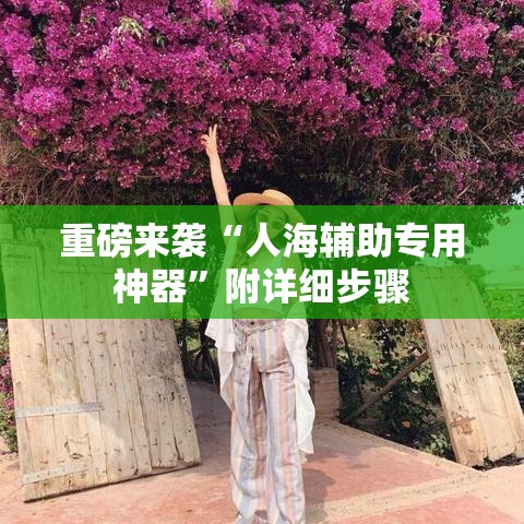 重磅来袭“人海辅助专用神器”附详细步骤