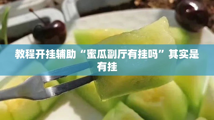 教程开挂辅助“蜜瓜副厅有挂吗	”其实是有挂