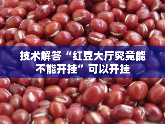 技术解答“红豆大厅究竟能不能开挂”可以开挂