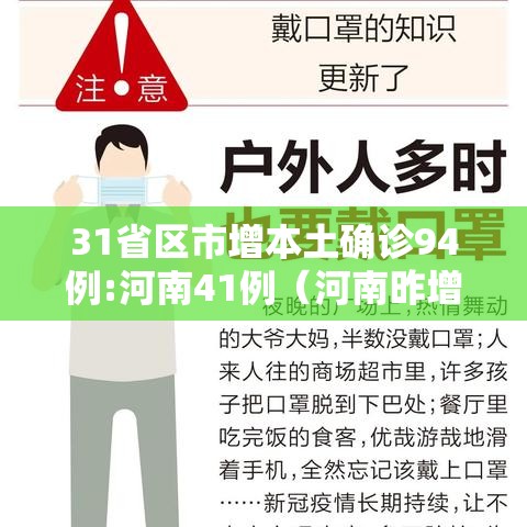 31省区市增本土确诊94例:河南41例（河南昨增本土192 1026）