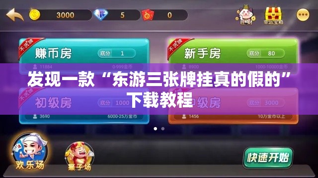 发现一款“东游三张牌挂真的假的”下载教程