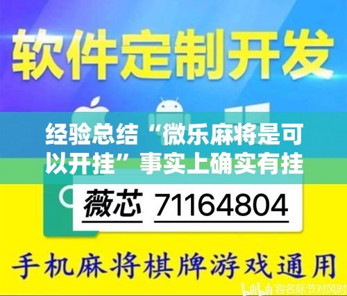 经验总结“微乐麻将是可以开挂”事实上确实有挂