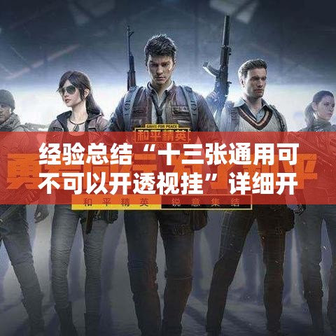 经验总结“十三张通用可不可以开透视挂”详细开挂教程