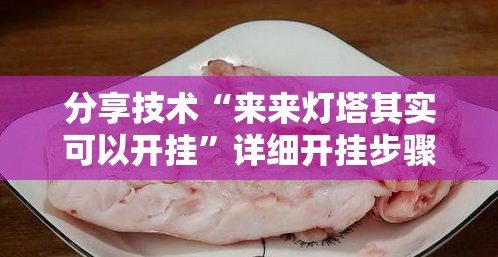 分享技术“来来灯塔其实可以开挂”详细开挂步骤
