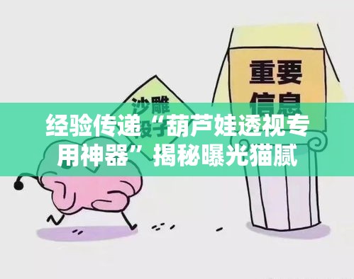 经验传递“葫芦娃透视专用神器	”揭秘曝光猫腻