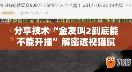 分享技术“金友叫2到底能不能开挂”解密透视猫腻