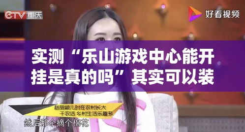 实测“乐山游戏中心能开挂是真的吗”其实可以装挂
