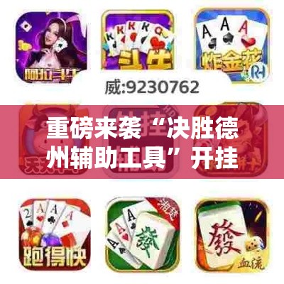 重磅来袭“决胜德州辅助工具”开挂神器