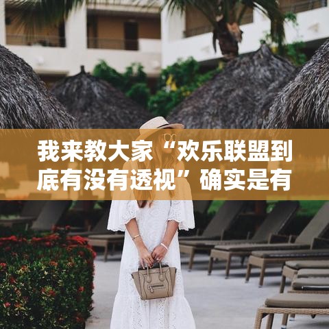 我来教大家“欢乐联盟到底有没有透视”确实是有挂的