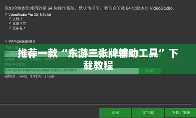 推荐一款“东游三张牌辅助工具”下载教程