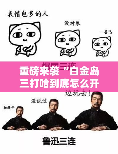 重磅来袭“白金岛三打哈到底怎么开挂”可以开挂