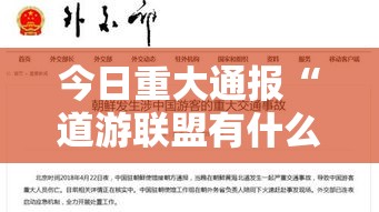 今日重大通报“道游联盟有什么挂”详细开挂教材