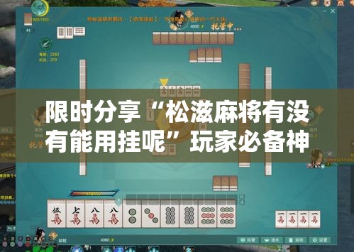 限时分享“松滋麻将有没有能用挂呢	”玩家必备神器