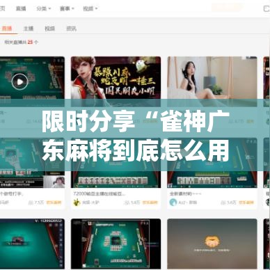 限时分享“雀神广东麻将到底怎么用辅助”详细开挂方法
